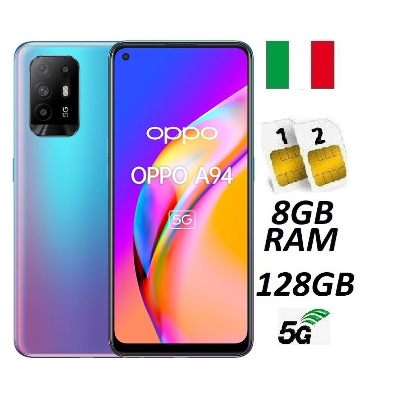 Smartphone Oppo A94 5G Dual Sim 8GB RAM 128GB Blue